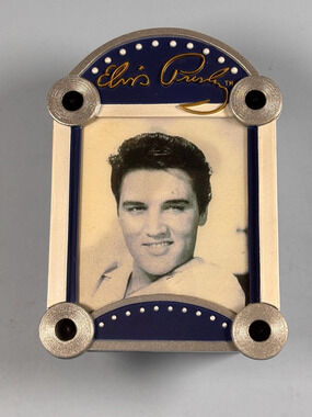 Elvis Presley American Greetings 4" Christmas Ornament Hologram 2005 Music